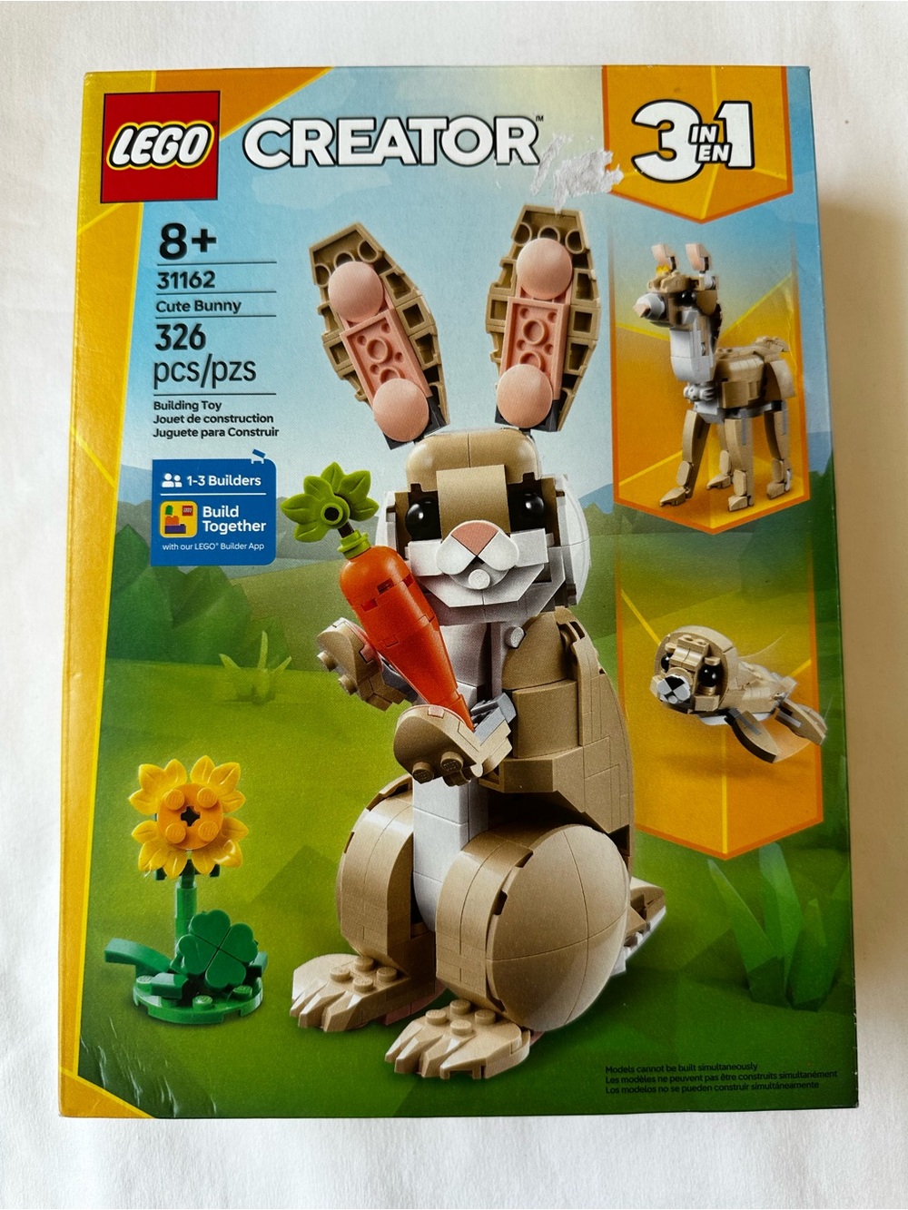 LEGO Creator 3 in 1 Cute Bunny Llama Seal 31162 326pc Animal Building Set New - Picture 1 of 2